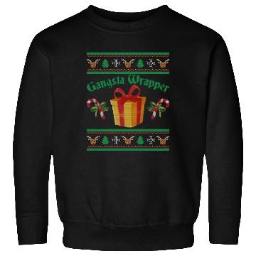 Discover Gangsta Wrapper Christmas Candy Canes Sweatshirts