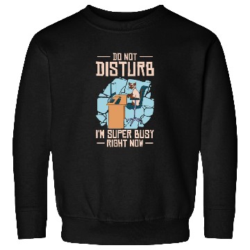 Discover Working Busy Cat Employee Cat Owner Worker Sweatshirts