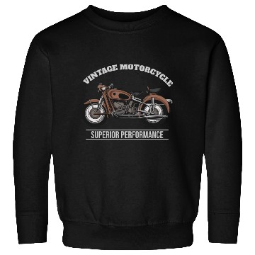 Discover Vintage Motorcycle Superior Performance Sweatshirts