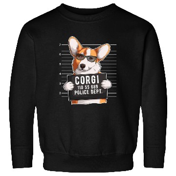 Discover Corgi Mugshot Dog Lover Sweatshirts