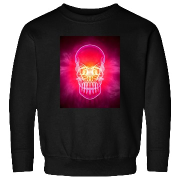 Discover Neon Glowing Celtic Tribal Skull Sweatshirts
