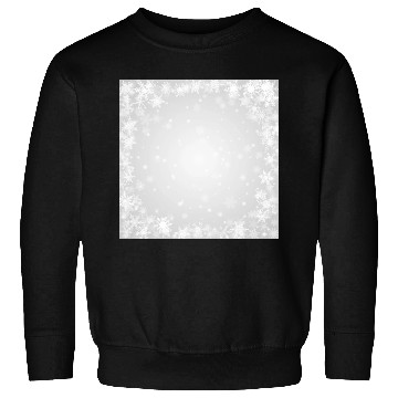 Discover Grey White Snowflakes Pattern Sweatshirts