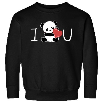 Discover i love you panda valentines day Sweatshirts