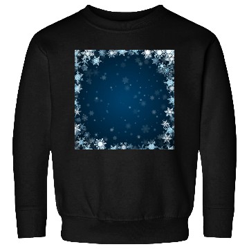 Discover Navy Blue White Snowflakes Pattern Sweatshirts