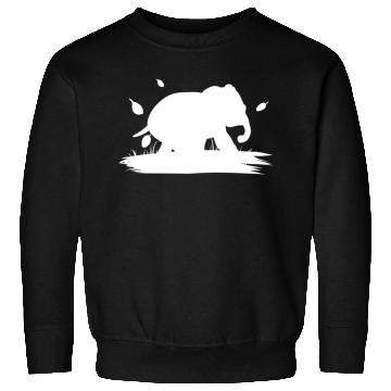 Discover Nature animal elephant icon Sweatshirts