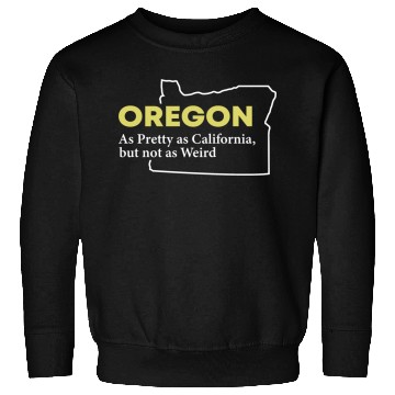 Discover Pretty Oregon Map Design for proud Oregonians Sweatshirts