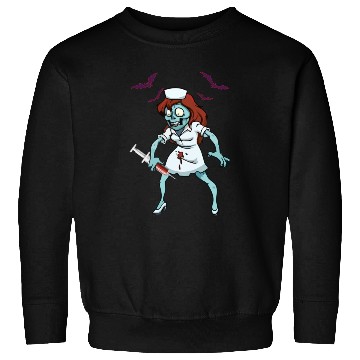 Discover Zombie Nurse Emergency Halloween Sweatshirts