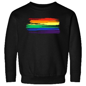 Discover LGBTQ Flag Rainbow Statement Gay Pride CSD Sweatshirts