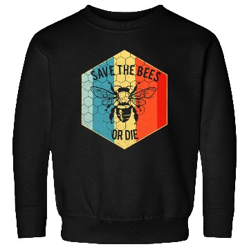 Discover Save the Bees or Die Sweatshirts Retro Beekeeper Sweatshirts