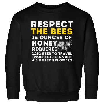 Discover Respect The Bees Bee Lover Beekeeping Beekeeper T Sweatshirts