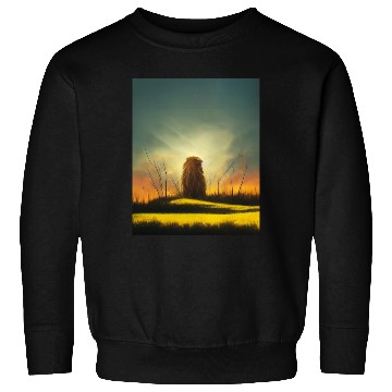 Discover Lion meditate on sunrise, painting Sweatshirts