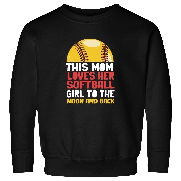 Discover Softball Player Daughter Softball Mom Sweatshirts