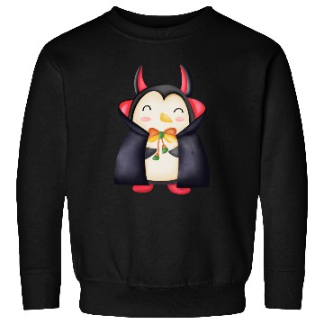 Discover Halloween Penguin in vampire costume Sweatshirts