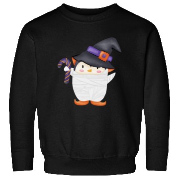Discover Halloween Penguin in a mummy costume Sweatshirts
