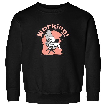 Discover Working Cat Busy Cat Owner Professional Worker Sweatshirts