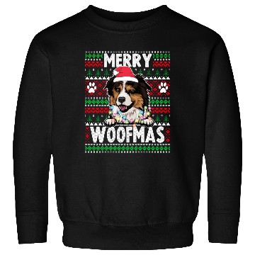 Discover Border Miniature Shepherd Christmas Pajama Sweatshirts