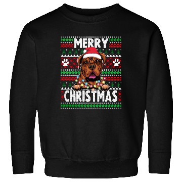Discover Bordeaux Great Dane Christmas Lights Dog Lovers Xm Sweatshirts
