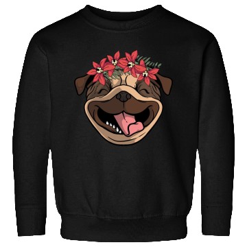 Discover Dog Pug Flower Sweatshirts