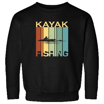 Discover Kayak Fishing Fishing Fisherman Retro Vintage Sweatshirts