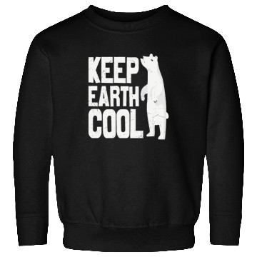 Discover Keep Earth Cool Earth Protect Polar Bear Animal Sweatshirts