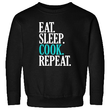 Discover Eat Sleep Cook Repeat Funny Cooking Chef Sweatshirts