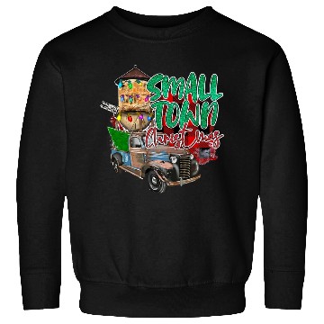 Discover Country Farmer Life Small Town Christmas Red Sweatshirts