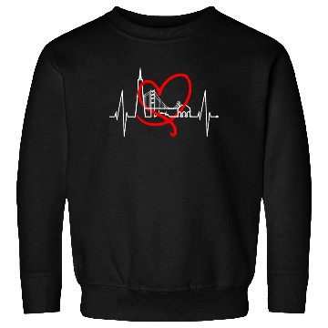 Discover San Francisco Skyline Heartbeat California Lover Sweatshirts