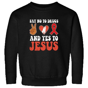 Discover Peace Ribbon Week Awareness Yes Jesus Wear Red Sweatshirts