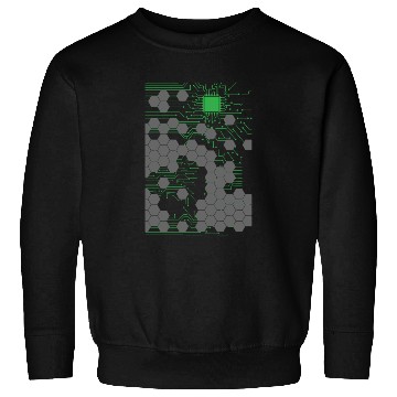 Discover Computer Science Circuit Board Sweatshirts