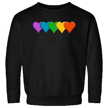 Discover Rainbow pride hearts Sweatshirts
