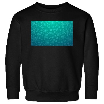 Discover Turquoise Snowflakes Aesthetic Pattern Sweatshirts