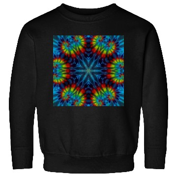 Discover Tie-dye Kaleidescope Rainbow Sweatshirts