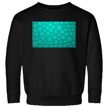 Discover Teal Snowflakes Christmas Pattern Sweatshirts