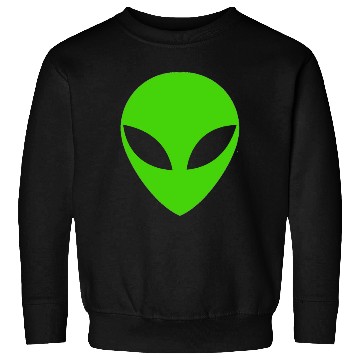 Discover Green Alien Head Sweatshirts