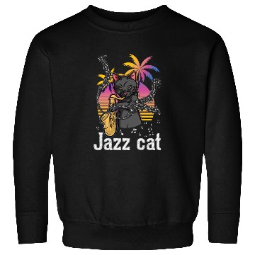 Discover Trumpet Jazz Cat Lover Sweatshirts