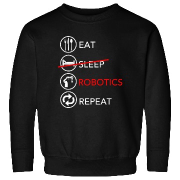 Discover Eat Sleep Robotics Repeat Funny Robot Engineer Gif Sweatshirts
