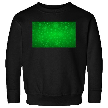 Discover Beautiful Green Snowflakes Pattern Sweatshirts