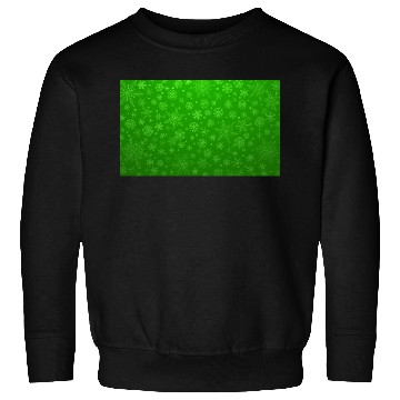 Discover Green Snowflakes Aesthetic Pattern Sweatshirts