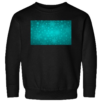 Discover Beautiful Teal Snowflakes Pattern Sweatshirts