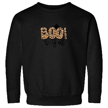 Discover Boho Boo Y'all Halloween Leaopard Print Sweatshirts