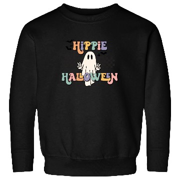 Discover Retro Hippie Halloween Cute Ghost Sweatshirts