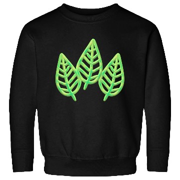 Discover three leaves leaf icon nature green Sweatshirts