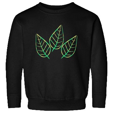 Discover leaf icon nature green three leaves Sweatshirts