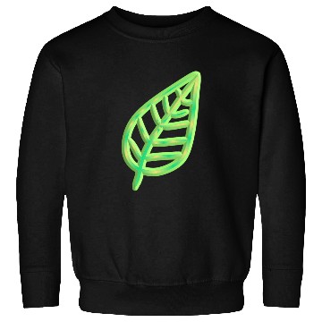 Discover leaf icon nature green thick Sweatshirts