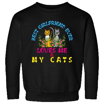 Discover cats & girlfriend Sweatshirts