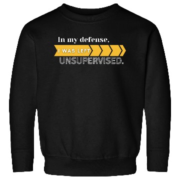 Discover In My Defense. I Was Left Unsupervised. Sweatshirts