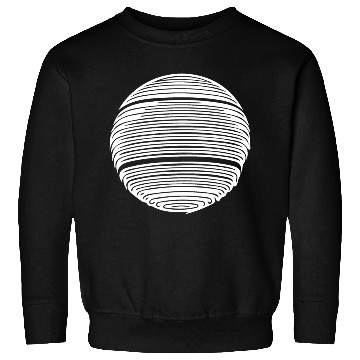 Discover Geometric Planet Sphere With Stripes Sweatshirts