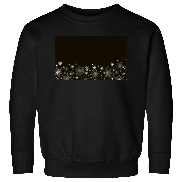 Discover Elegant Black Silver Snowflakes Sweatshirts