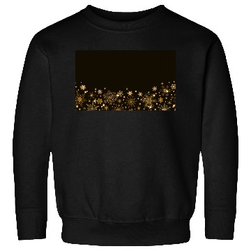 Discover Elegant Black Gold Snowflakes Sweatshirts