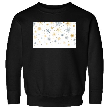 Discover Elegant Snowflakes White Gold Silver Sweatshirts
